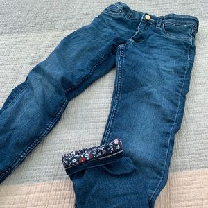 Girls 7-8 H&M Lined Denim